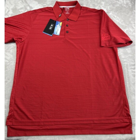 Adidas Golf Climacool Polo Shirt Men’s XL Red Lime Green Set Embroidered - Picture 2 of 13